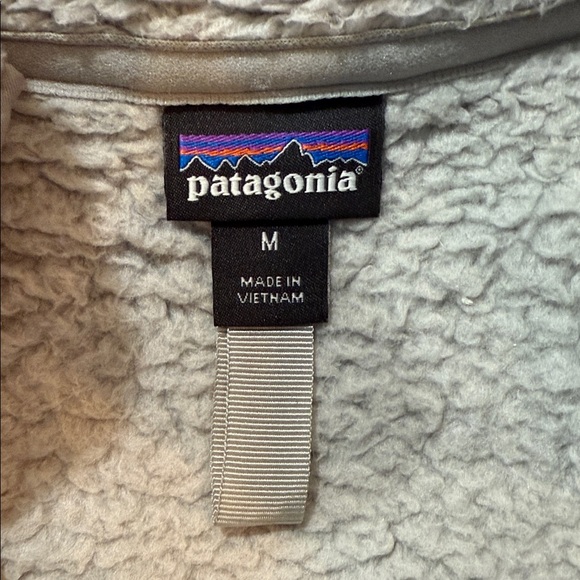 Patagonia Women's Cozy Gray Sherpa Pullover Size Medium - Picture 5 of 8
